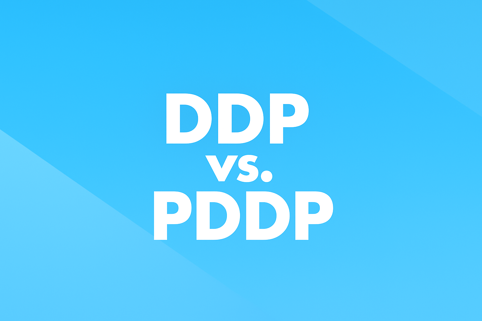 ddp vs pddp